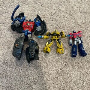 Transformers One Movie Characters 3 -Prime, Bumblebee & Optimus Prime